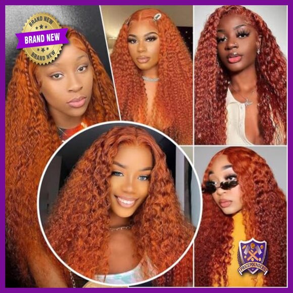 26 Inch Human Hair Lace Front Wig 180% Density Deep Wave Pre Plucked main image 6